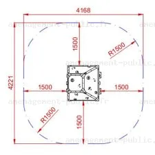 Structure d'escalade pour aménagements ludiques et sportifs