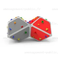 Structure d'escalade bbox2 pour aménagements ludiques et sportifs