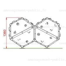 Structure d'escalade bbox2 pour aménagements ludiques et sportifs