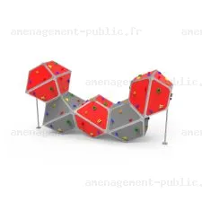 Structure d'escalade Bbox5 pour aménagements ludiques et sportifs