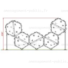 Structure d'escalade Bbox5 pour aménagements ludiques et sportifs