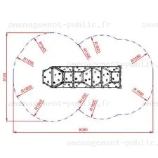 Structure d'escalade Bbox5 pour aménagements ludiques et sportifs