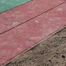 Bordure de sol epdm extérieur en caoutchouc