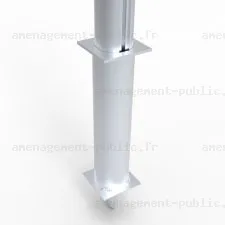 Cage de but fixe de 3x2m avec oreilles en aluminium