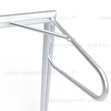 Cage de but fixe de 3x2m avec oreilles en aluminium