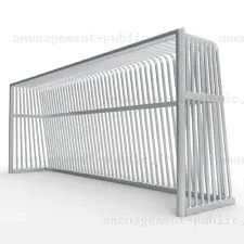 Cage de football anti-vadalisme en aluminium