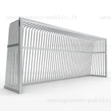 Cage de football anti-vadalisme en aluminium