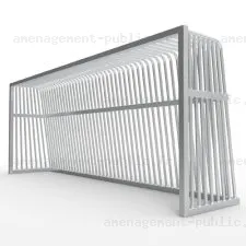 Cage de football anti-vadalisme en aluminium