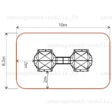 Structure de grimpe pour enfants