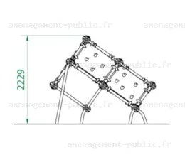 Structure de jeu en plein air Cube Box 2