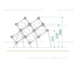 Structure de jeu en plein air Cube Box 3