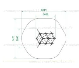 Structure de jeu en plein air Cube Box 2
