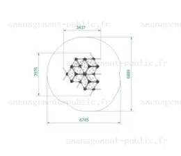 Structure de jeu en plein air Cube Box 3
