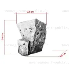 Module d'escalade Roca pour aires de jeux