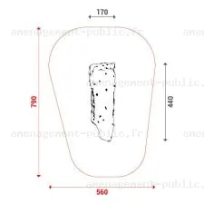 Module d'escalade Alpha pour aires de jeux