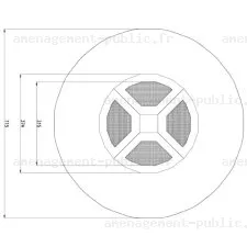 Assemblage de trampolines extérieurs en cercle