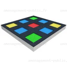 Parcours de trampoline park à enterrer Carré CR9