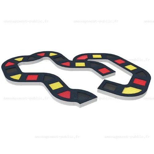 Parcours de trampolines Serpent