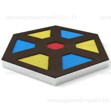 Parcours de trampoline park à enterrer Hexagone Mini