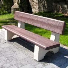 Planche d’assise en plastique recyclé pour bancs publics