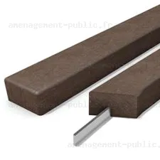 Latte de banc en plastique recyclé
