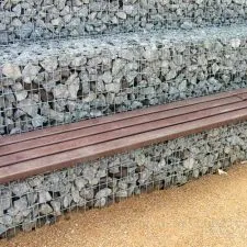 Latte de banc en plastique recyclé