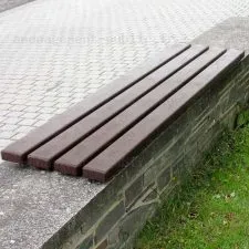 Latte de banc en plastique recyclé