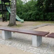 Latte de banc en plastique recyclé