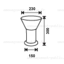 Borne lumineuse à LED pour éclairage extérieur