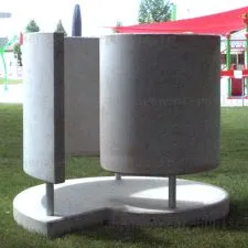 Cabine vestiaire beton prefabrique – Escargot