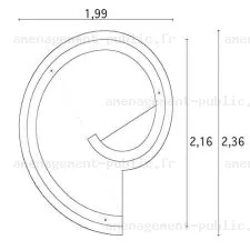 Dimensions vestiaire beton spirale – Escargot