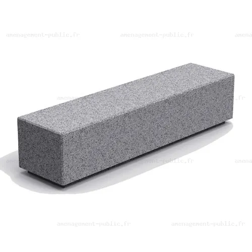 Banc cubique béton