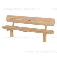 Banc extérieur en bois de robinier