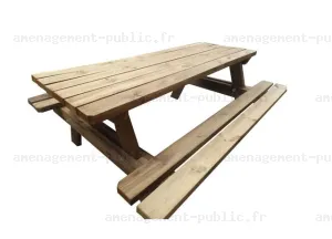 Table en bois pour espaces de détente