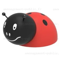 Module 3D Coccinelle en caoutchouc EPDM pour aire de jeux