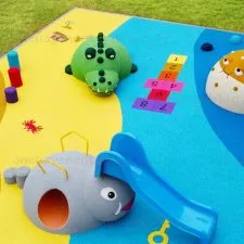 Module 3D Crocodile en caoutchouc EPDM pour aire de jeux