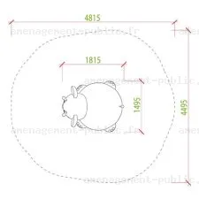 Elephant en caoutchouc EPDM pour aire de jeux