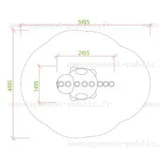 Reptile en caoutchouc EPDM pour aire de jeux