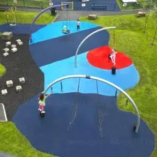 Revêtement d’aire de jeux extérieure en moquette aiguilletée