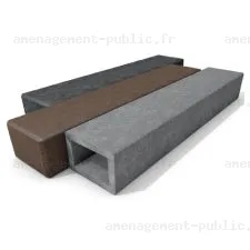Bordure en profilés carrés de plastique recyclé 
