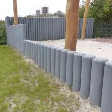 Bordure en rondins de plastique recyclé 
