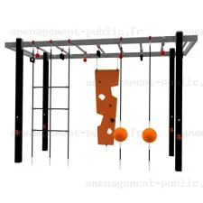 Structure de parcours d’obstacles extérieur