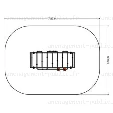 Structure de parcours d’obstacles extérieur