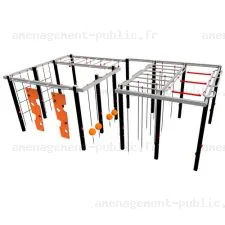 Structure de parcours d’obstacles extérieur