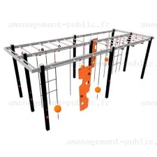 Structure de parcours d’obstacles extérieur