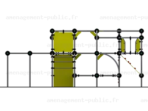 Structure de jeux en plein air Parkour XL