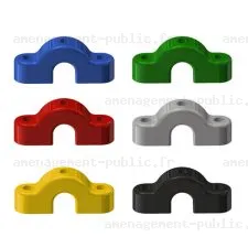 Fixation en polyamide pour corde et filet de structure de jeu