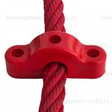 Fixation en polyamide pour corde et filet de structure de jeu