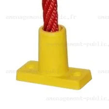 Fixation en polyamide pour corde et filet de structure de jeu