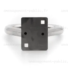 Poignée en acier inox pour jeux en bois